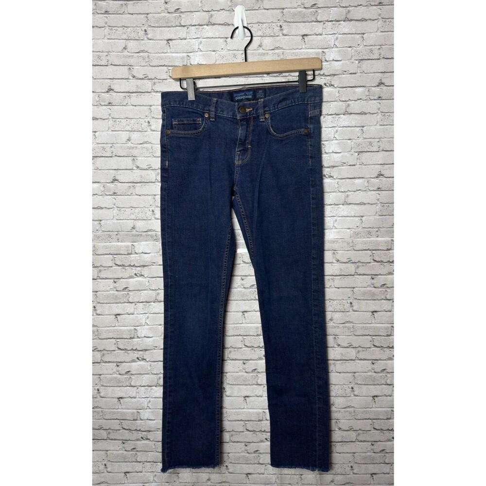 Patagonia Womens Jeans Size 28 Dark Wash Slim Organic Cotton